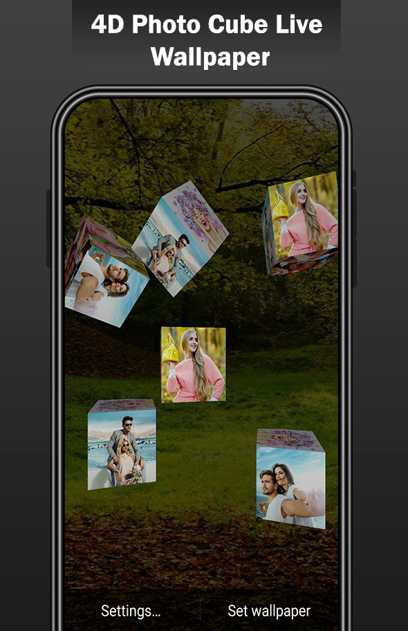 4D Photo Cube Live Wallpaper Screenshot4