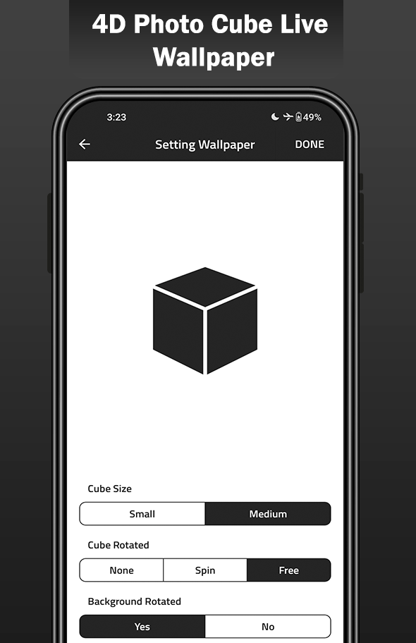 4D Photo Cube Live Wallpaper Screenshot3
