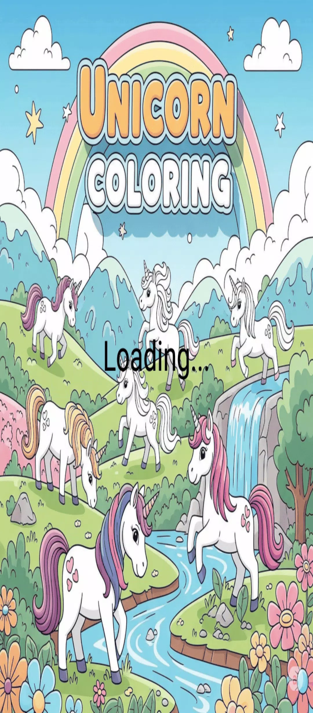Cute Unicorn Coloring Screenshot1