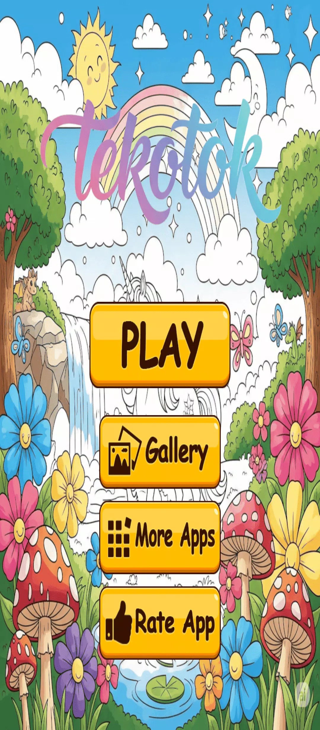 Cute Unicorn Coloring Screenshot2