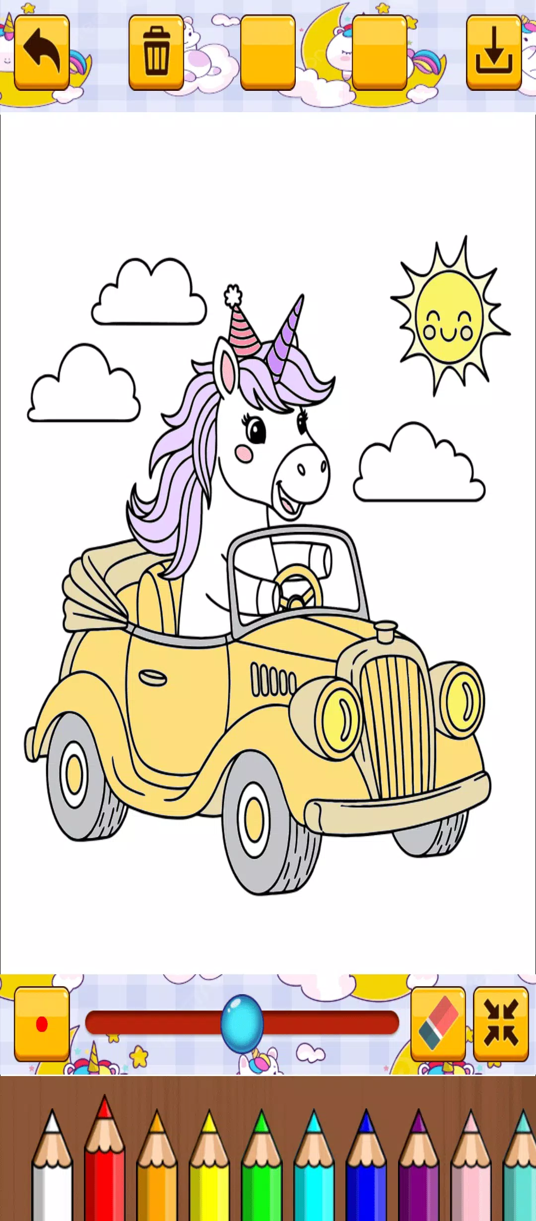 Cute Unicorn Coloring Screenshot4