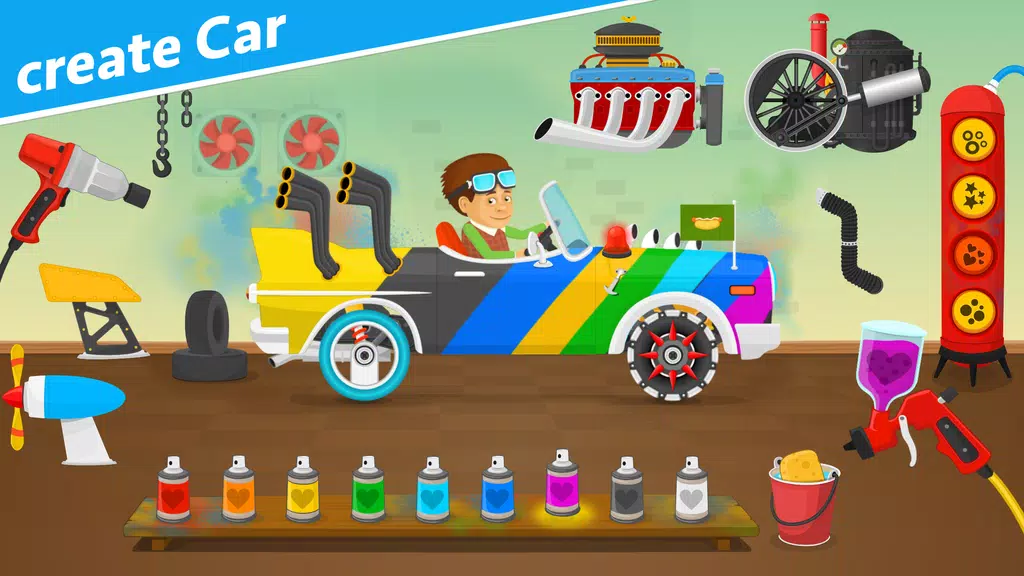 Racing car games for kids 2-5 Screenshot2