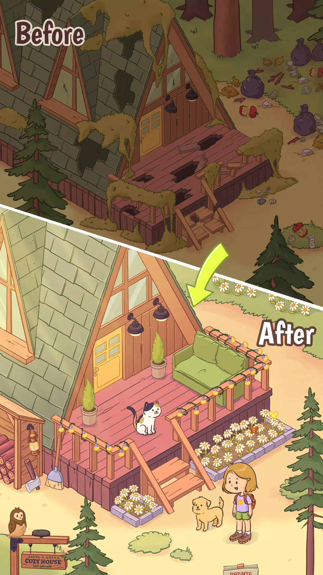 Denver's Forest : Merge&Cozy Screenshot1