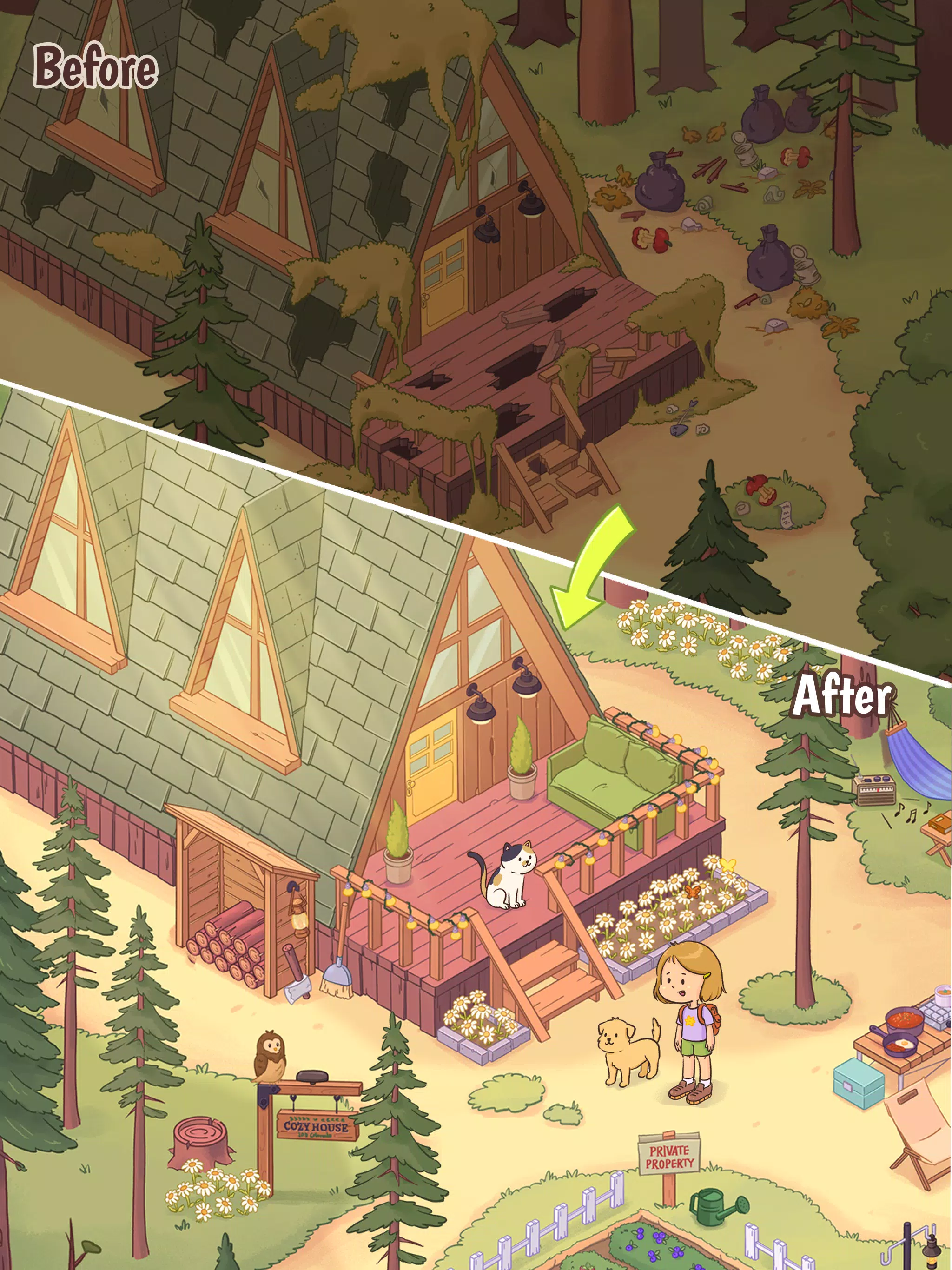 Denver's Forest : Merge&Cozy Screenshot6