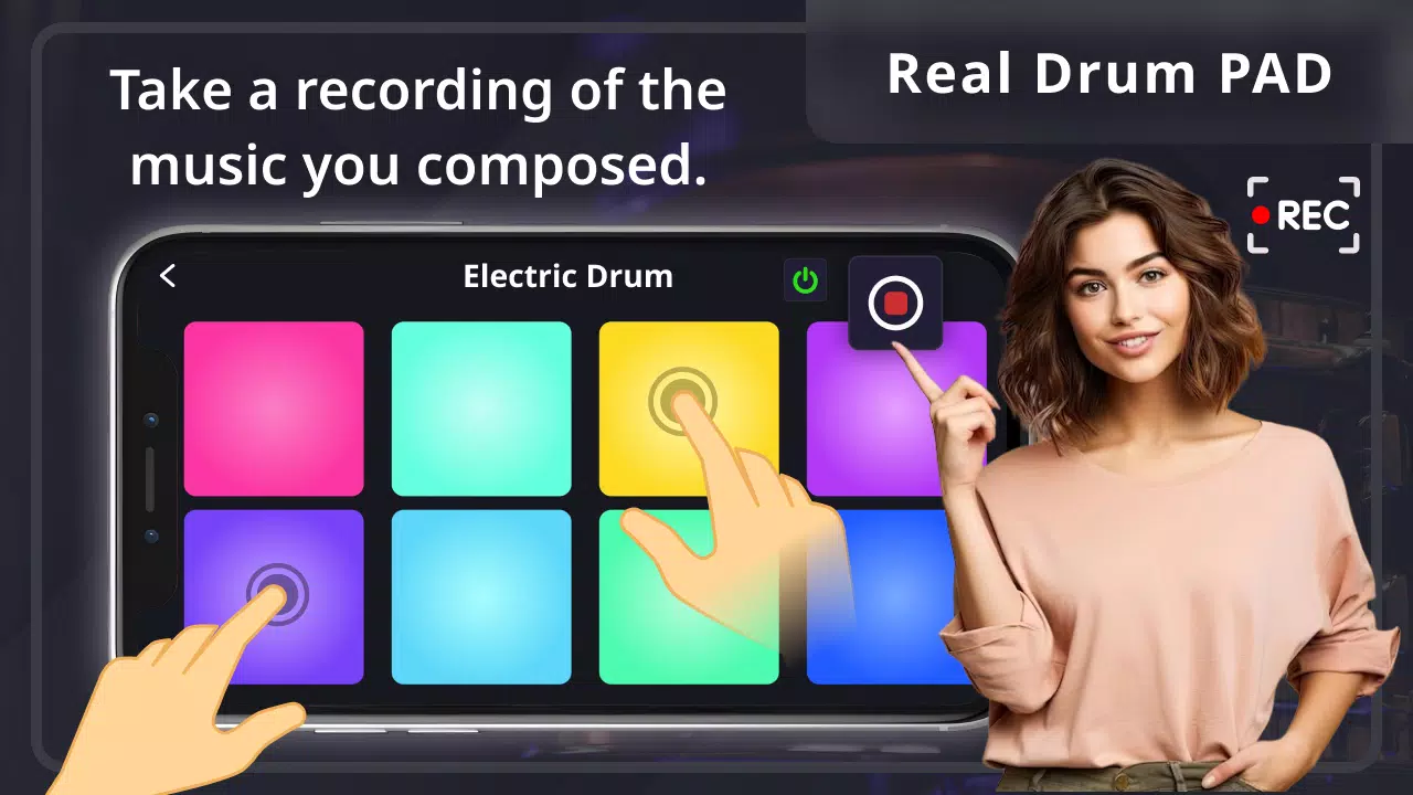Real Drum Pad: Electro drums Screenshot4