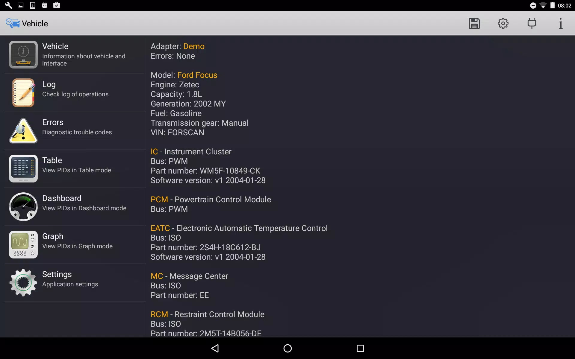 FORScan Lite Screenshot8