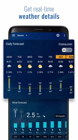 Transparent clock and weather Screenshot3