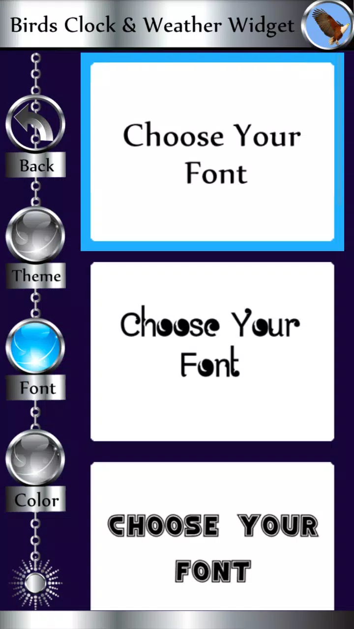 Birds Clock & Weather Widget Screenshot5