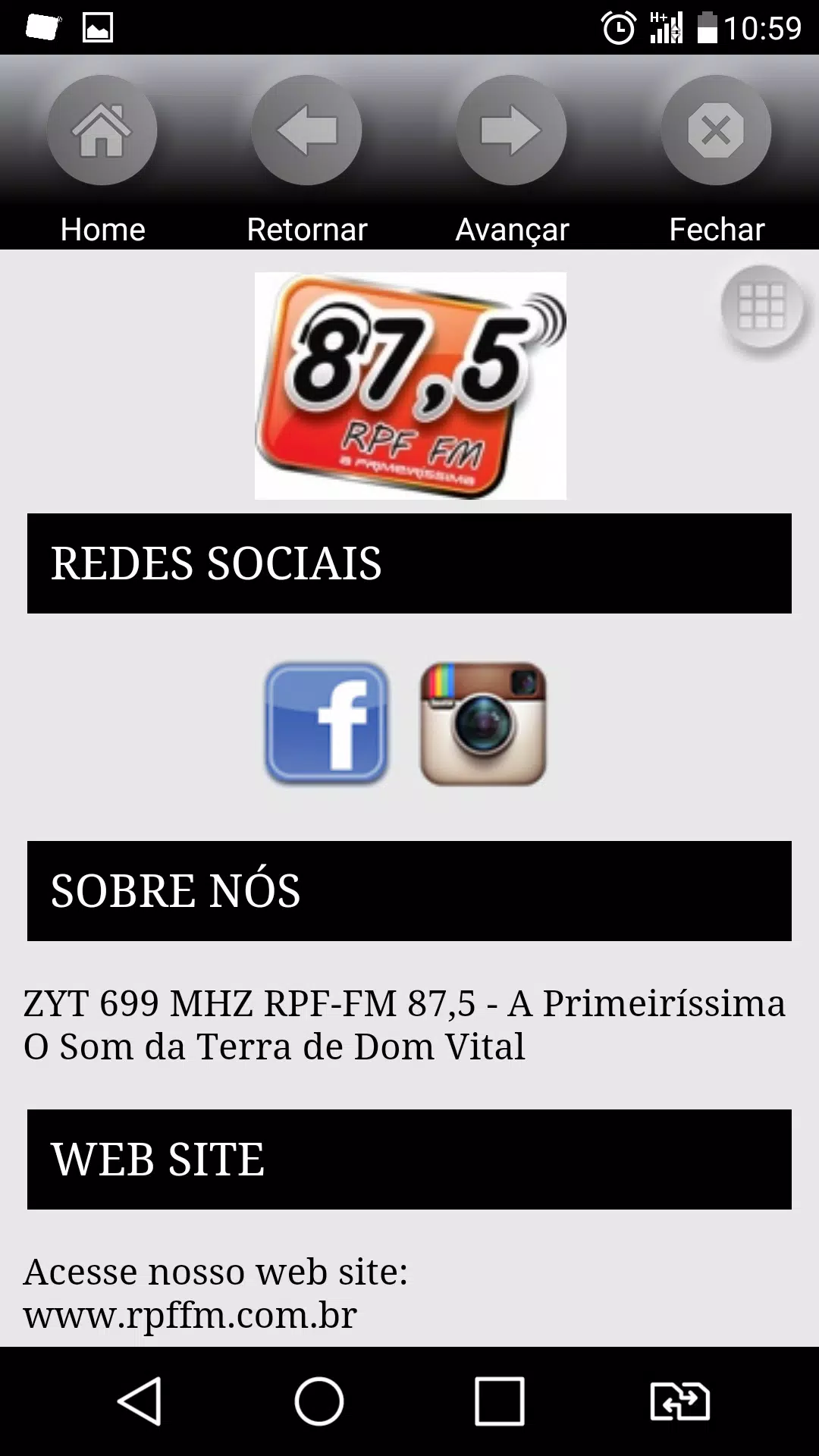 RPF FM 87,5 Screenshot4