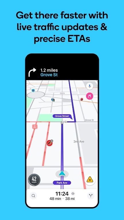 Waze Navigation & Live Traffic Screenshot1
