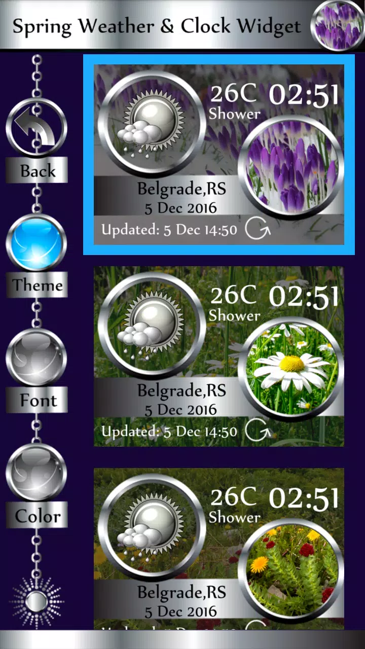 Spring Weather & Clock Widget Screenshot4