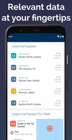Earthquakes Today Screenshot4