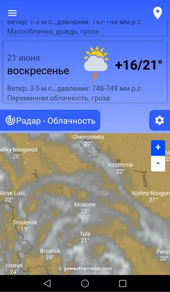 Погода в Москве Screenshot3