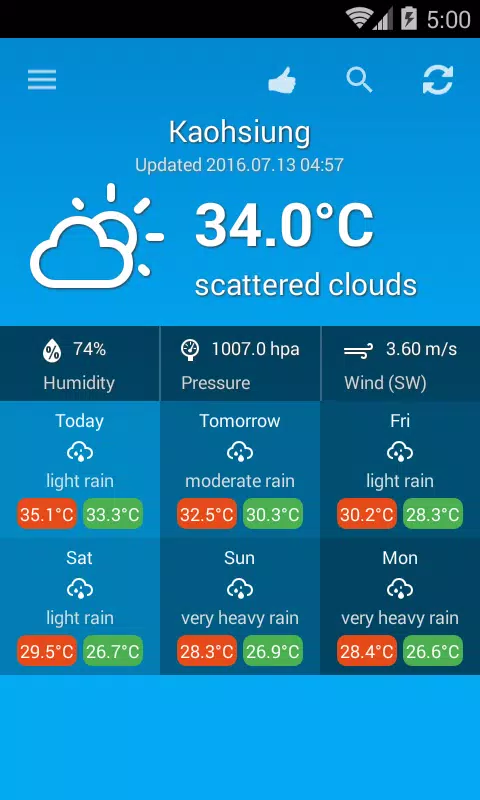 Weather Taiwan Screenshot3
