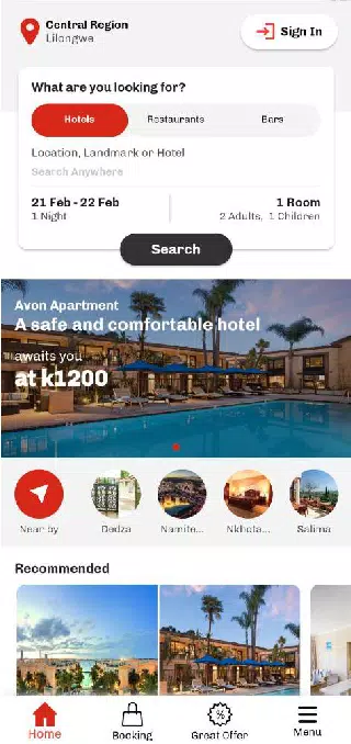 Booking Malawi Screenshot2