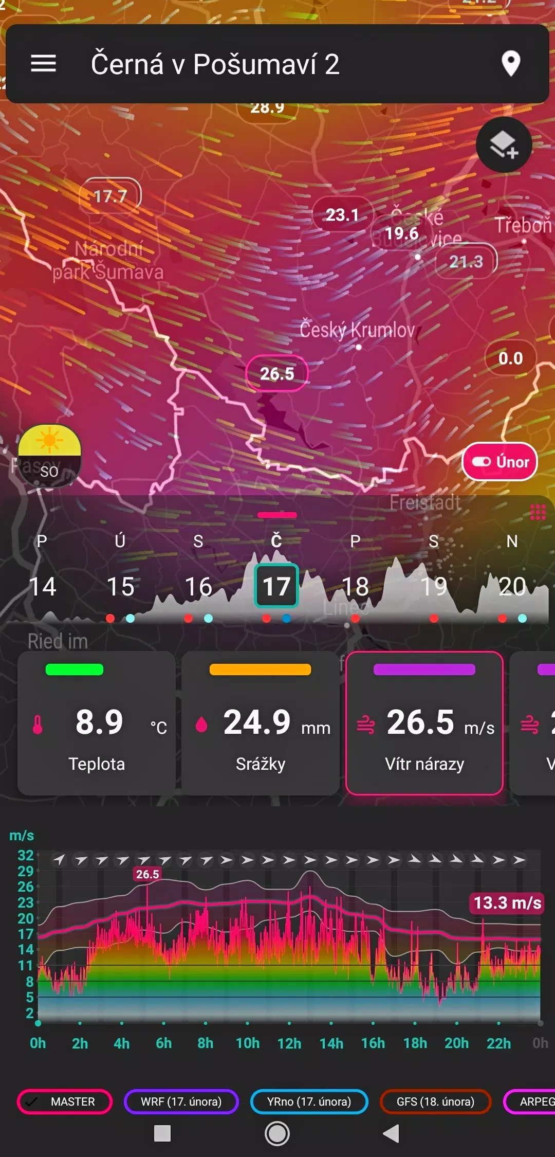 Počasí Meteo Screenshot4
