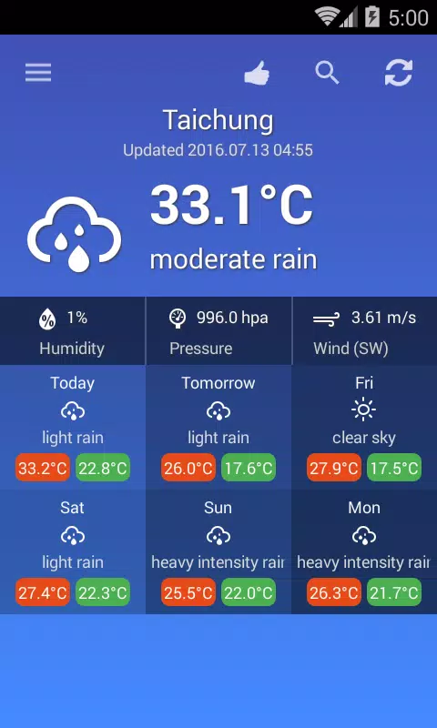 Weather Taiwan Screenshot4