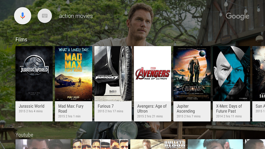 Google app for Android TV Screenshot2