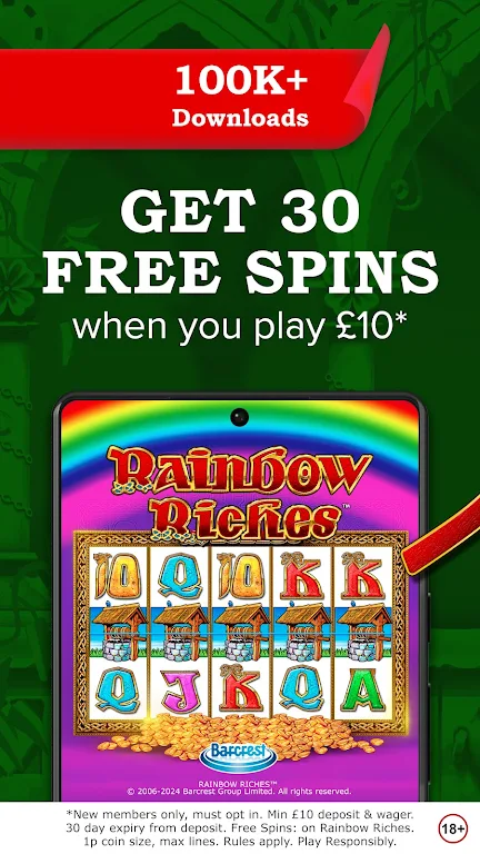Rainbow Riches Casino Screenshot1
