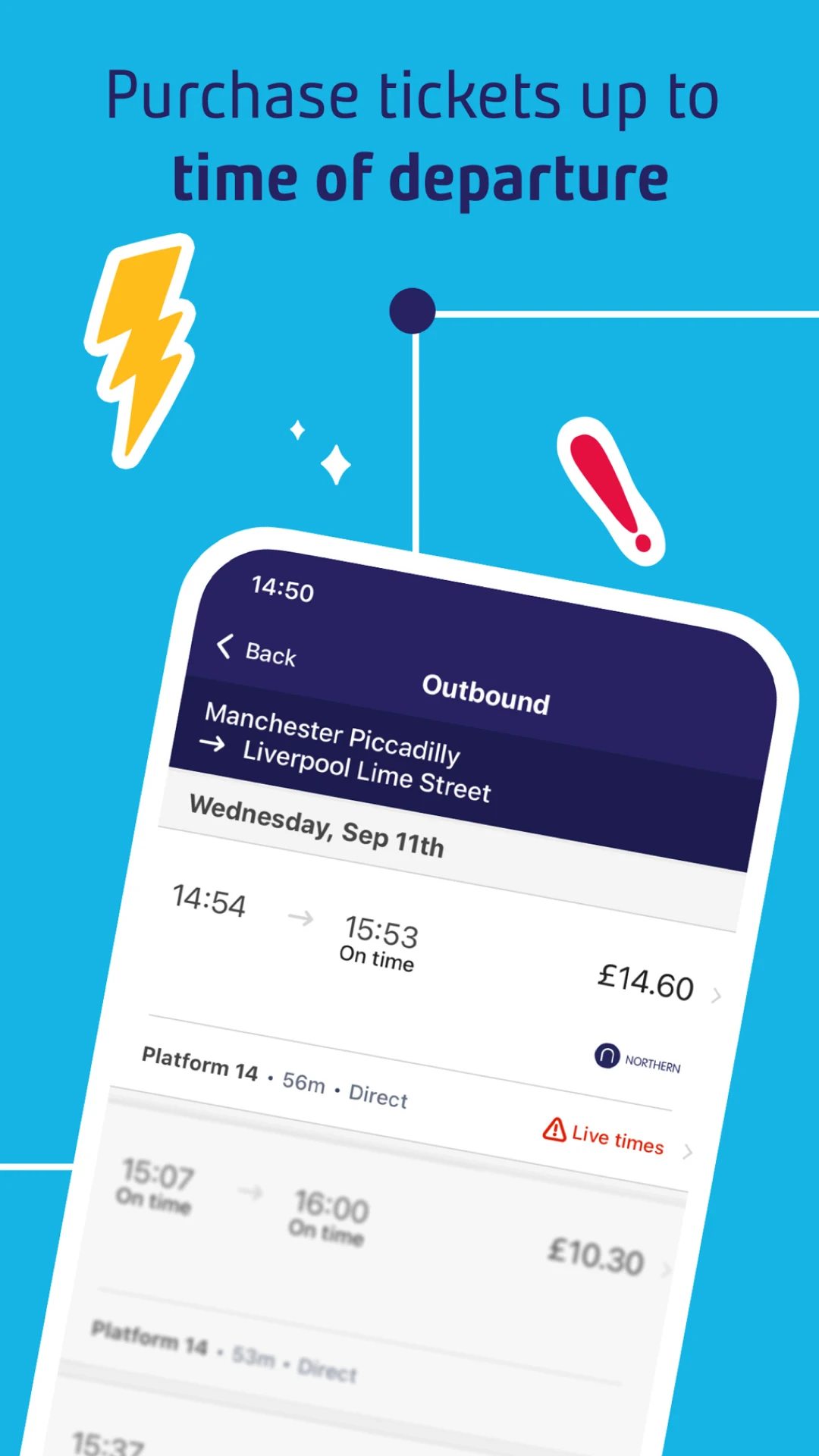 Northern train tickets & times Screenshot6