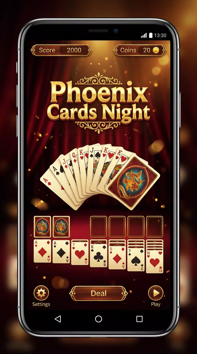 Phoenix Cards Night Screenshot3