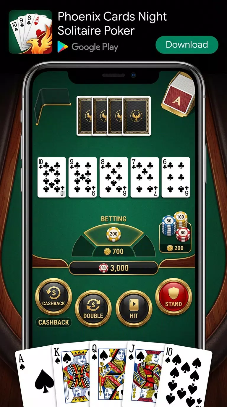 Phoenix Cards Night Screenshot2