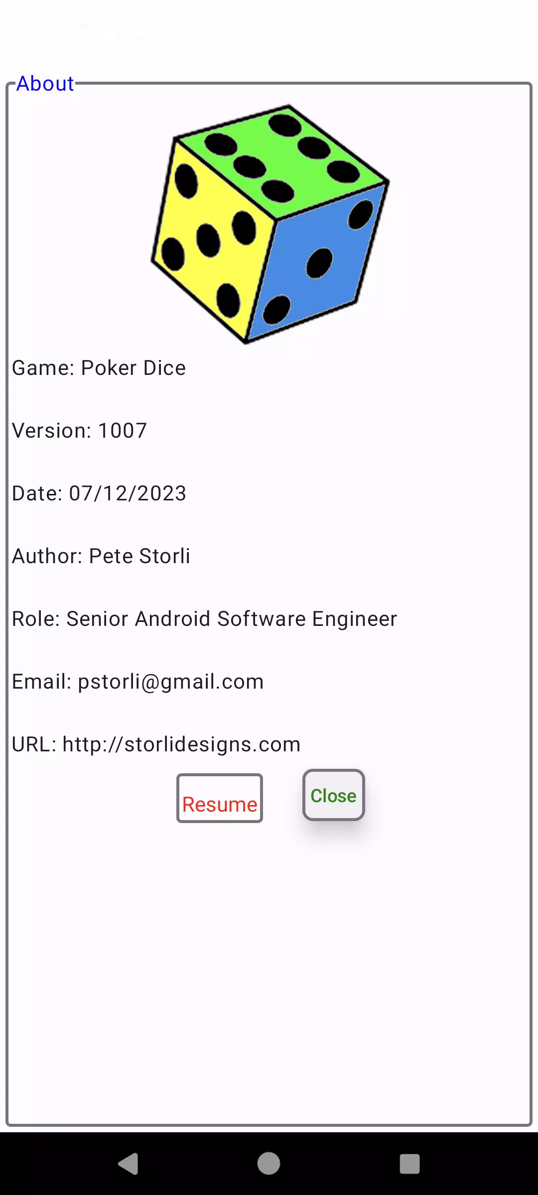 Poker Dice Screenshot5