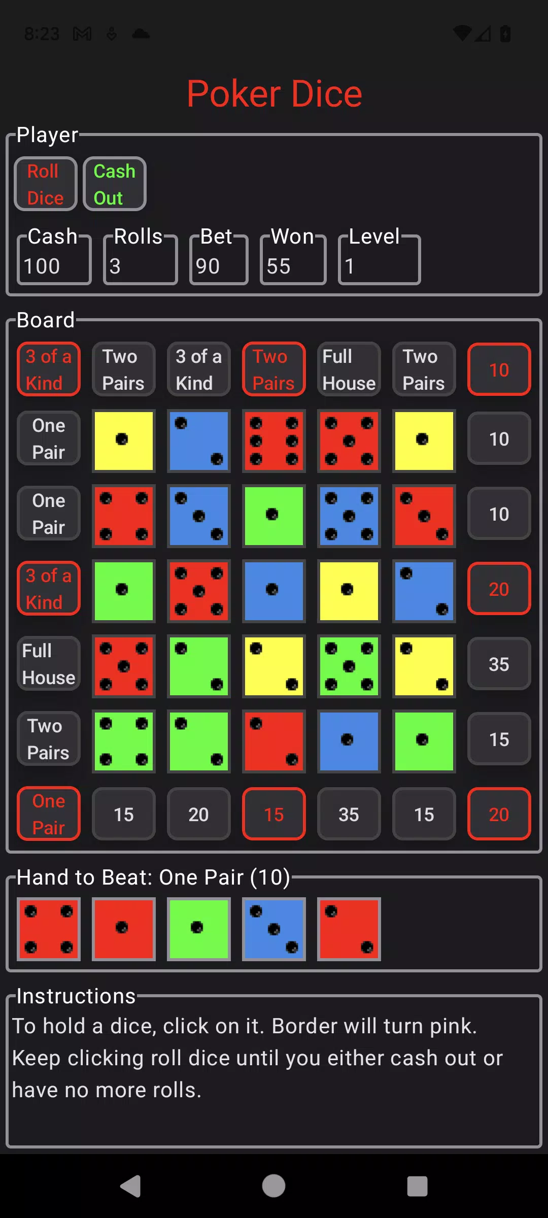 Poker Dice Screenshot4