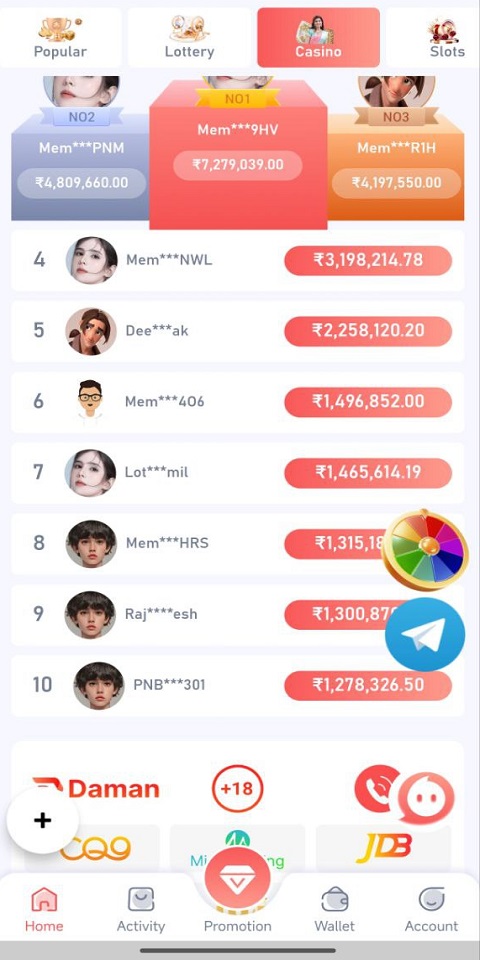 Daman Slot Game Screenshot1