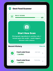 Gout Food Scanner Screenshot6