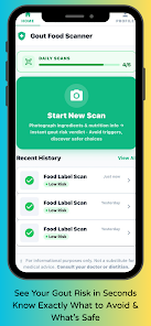 Gout Food Scanner Screenshot1