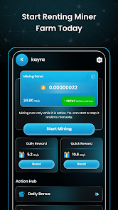 MineXo - BTC Hydro Rent Miner Screenshot1