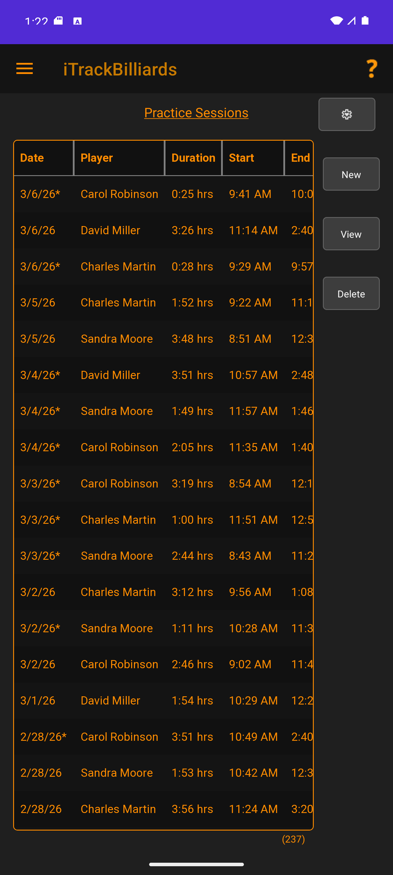 iTrackBilliards Screenshot2