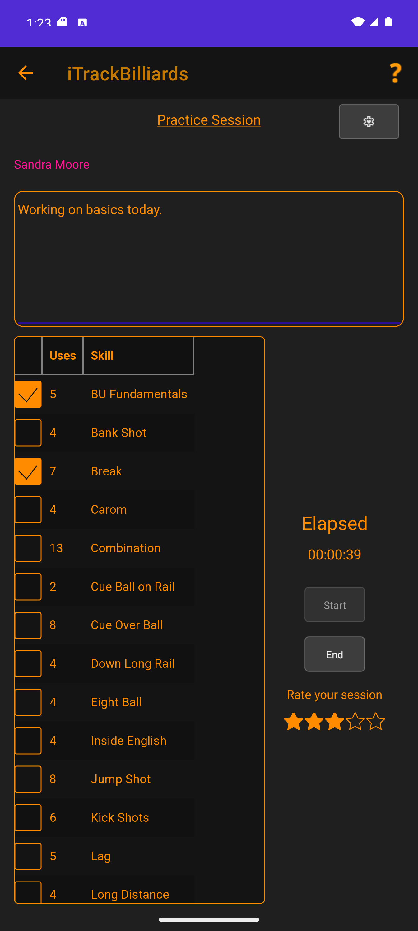 iTrackBilliards Screenshot1