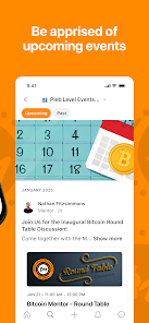 Bitcoin Mentor Orange Circle Screenshot3