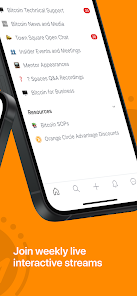 Bitcoin Mentor Orange Circle Screenshot2