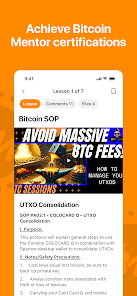 Bitcoin Mentor Orange Circle Screenshot6