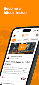 Bitcoin Mentor Orange Circle Screenshot1