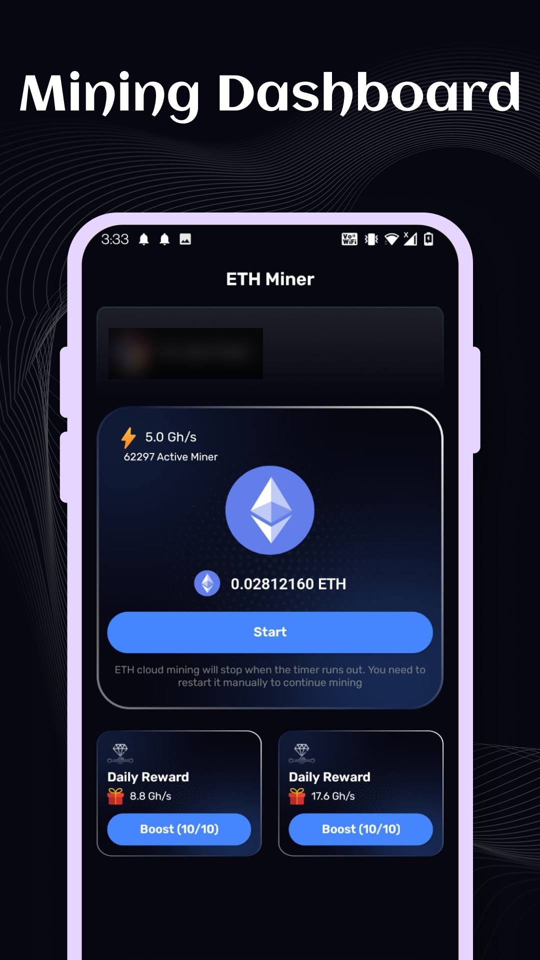 ETH Cloud Miner – Easy Mining Screenshot2