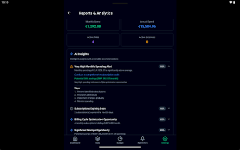 ekspeer: Subscription & Budget Screenshot8