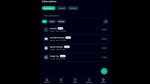 ekspeer: Subscription & Budget Screenshot15