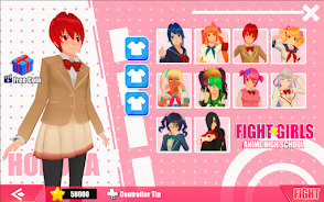 Fight Girls Anime High School Screenshot7