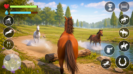 Horse Family Rider Animal Game Screenshot1