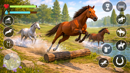 Horse Family Rider Animal Game Screenshot2