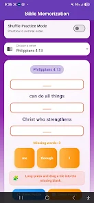 Bible Memory Trainer Screenshot3