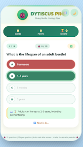 Dytiscus Pro: Beetle Quiz Screenshot2