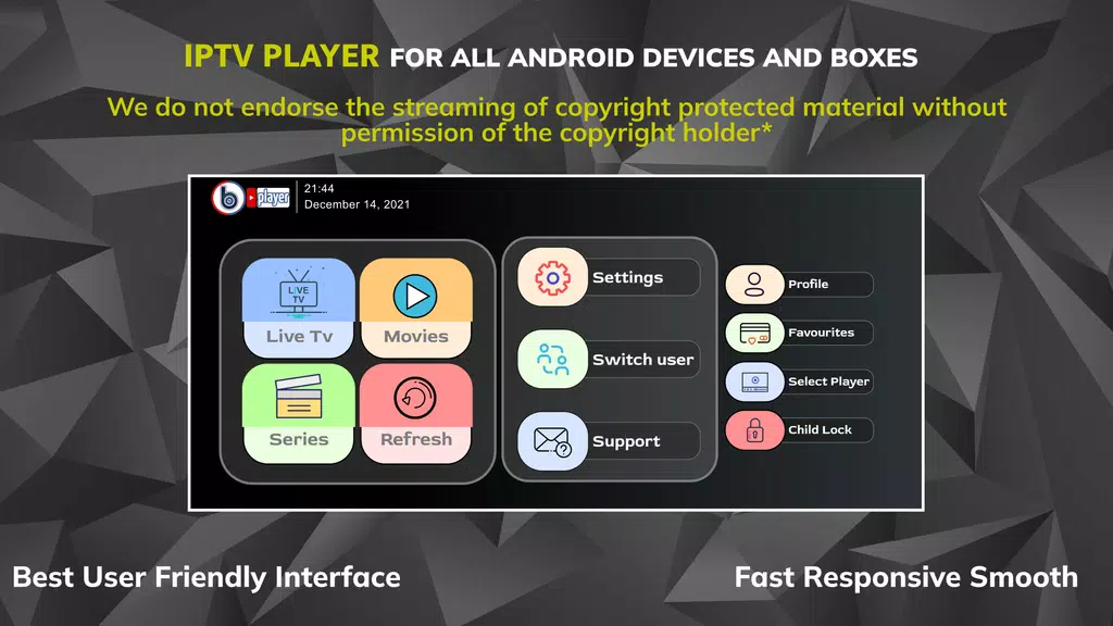 IPTV BLINK PLAYER Screenshot1