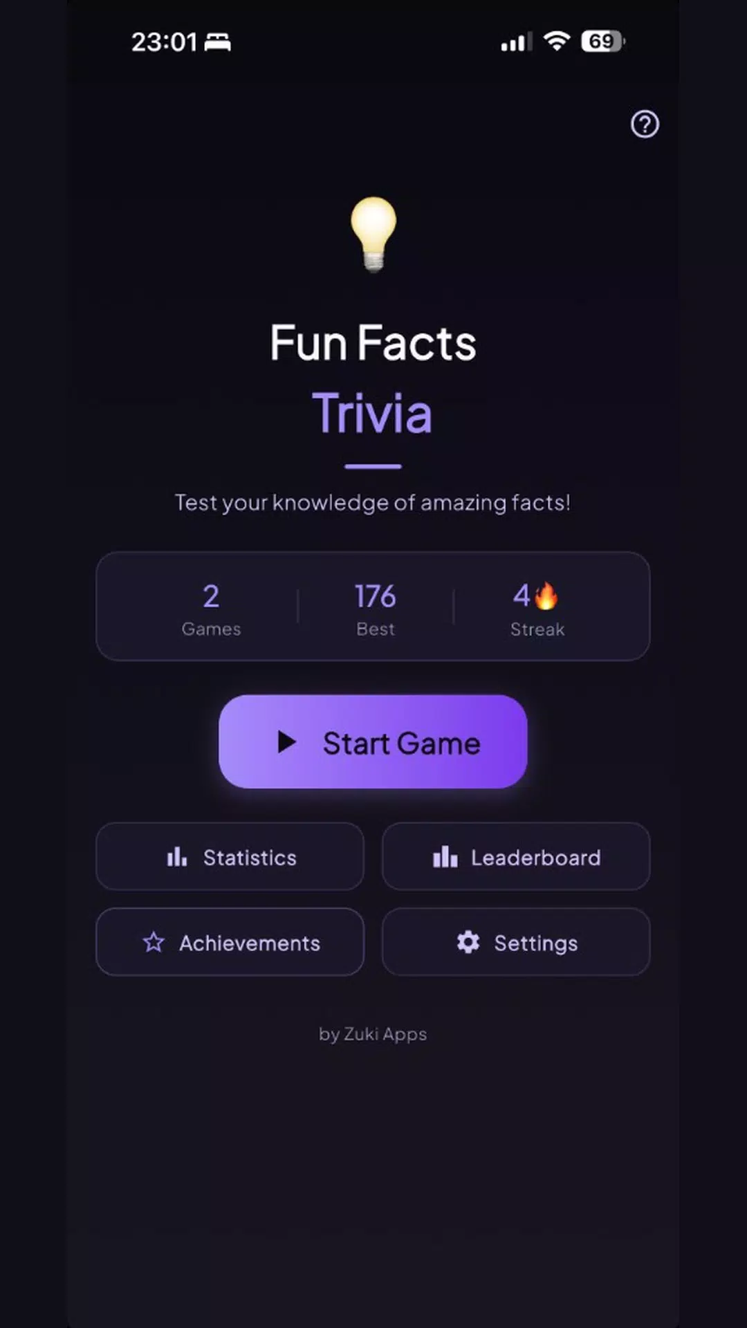 Fun Facts Trivia Screenshot1