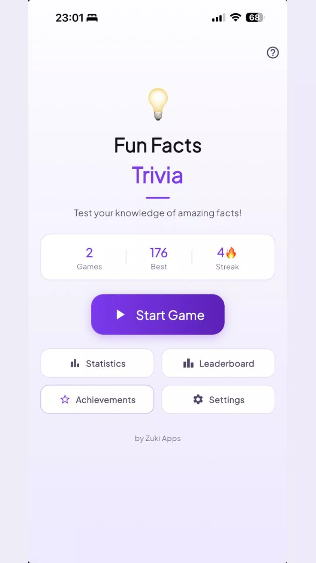 Fun Facts Trivia Screenshot2