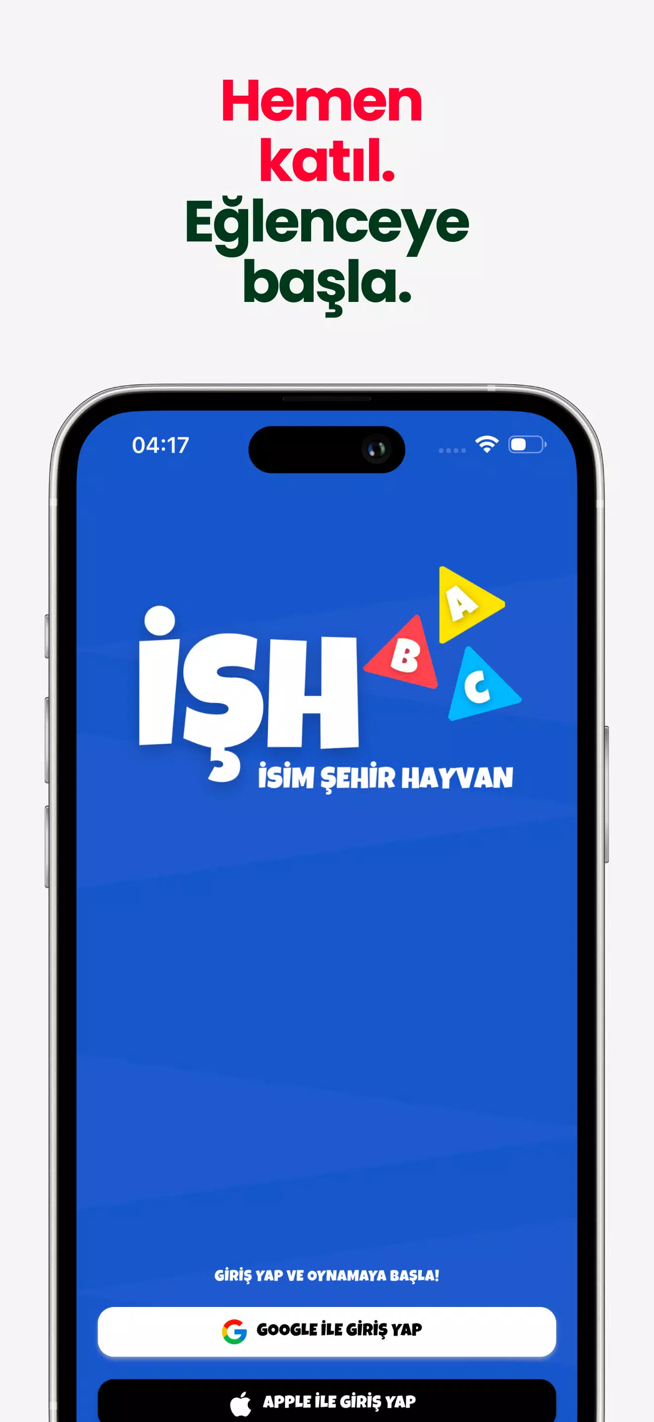 İsim Şehir Hayvan Screenshot1